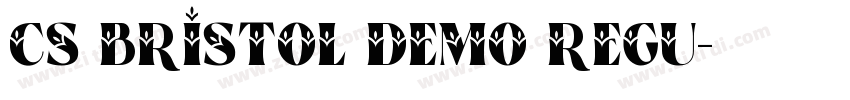 CS Bristol Demo Regu字体转换